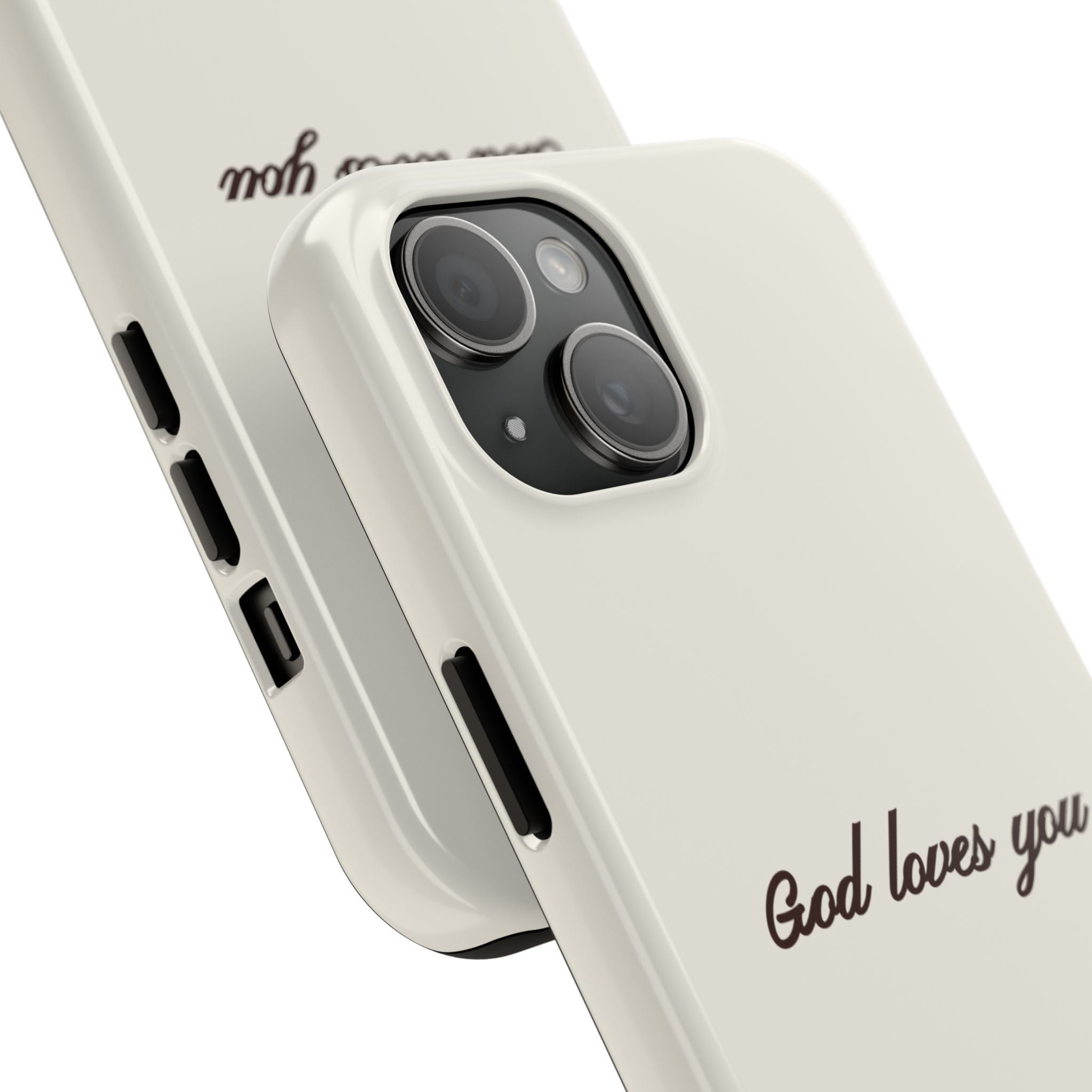 God loves you - creamy brown