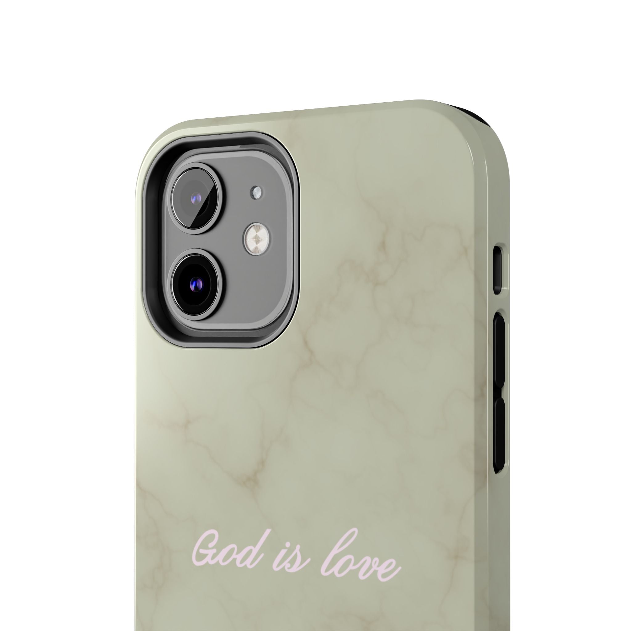 God is love - green marble