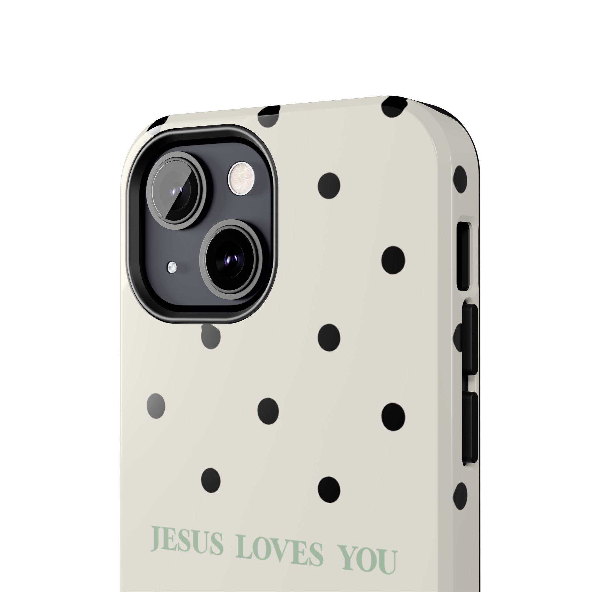 Jesus loves you - poka dots