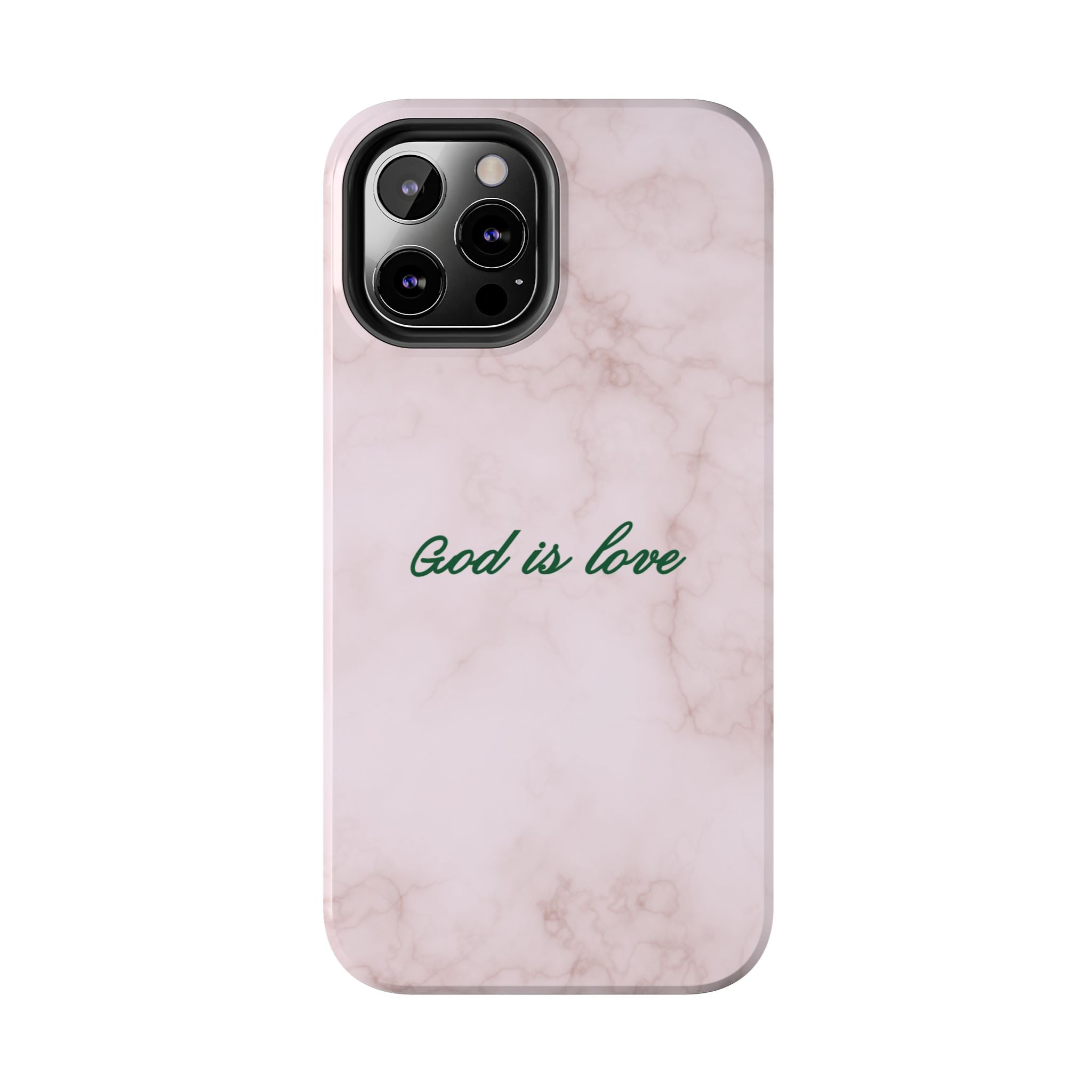 God is love - pink marble