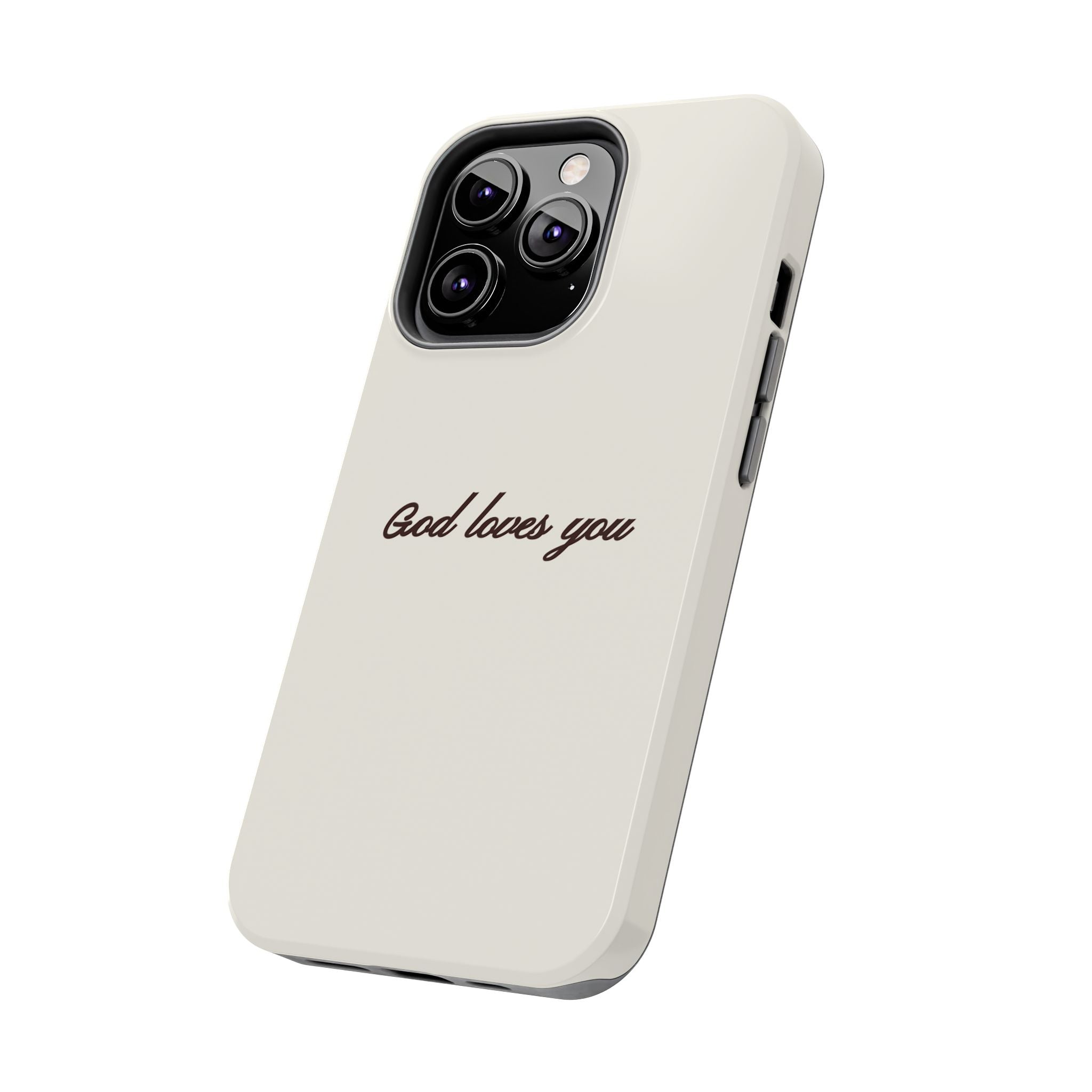 God loves you - creamy brown