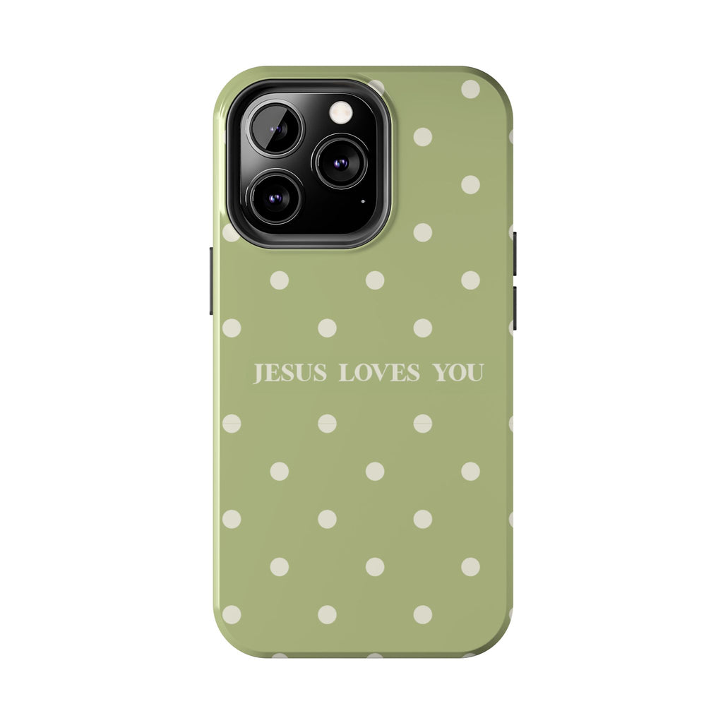 Jesus loves you - greenie