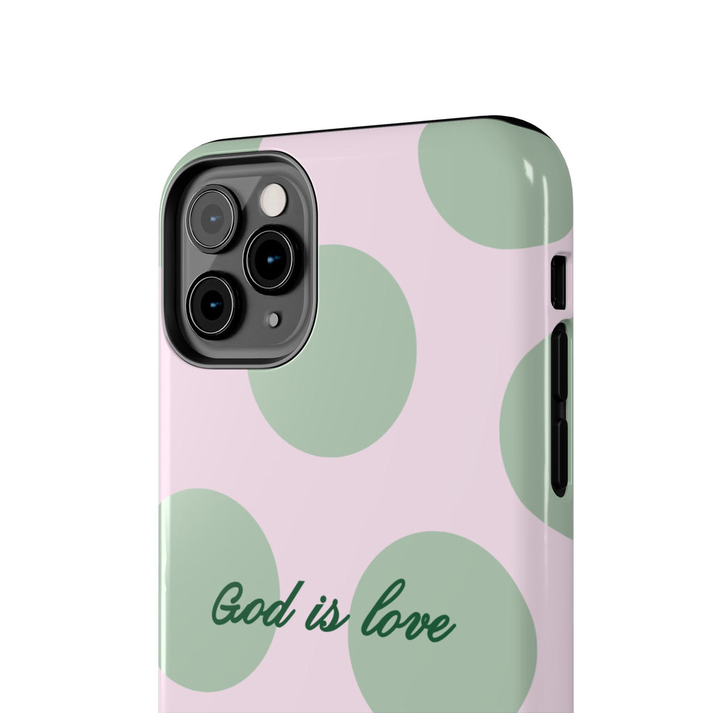 God is love - poka dots