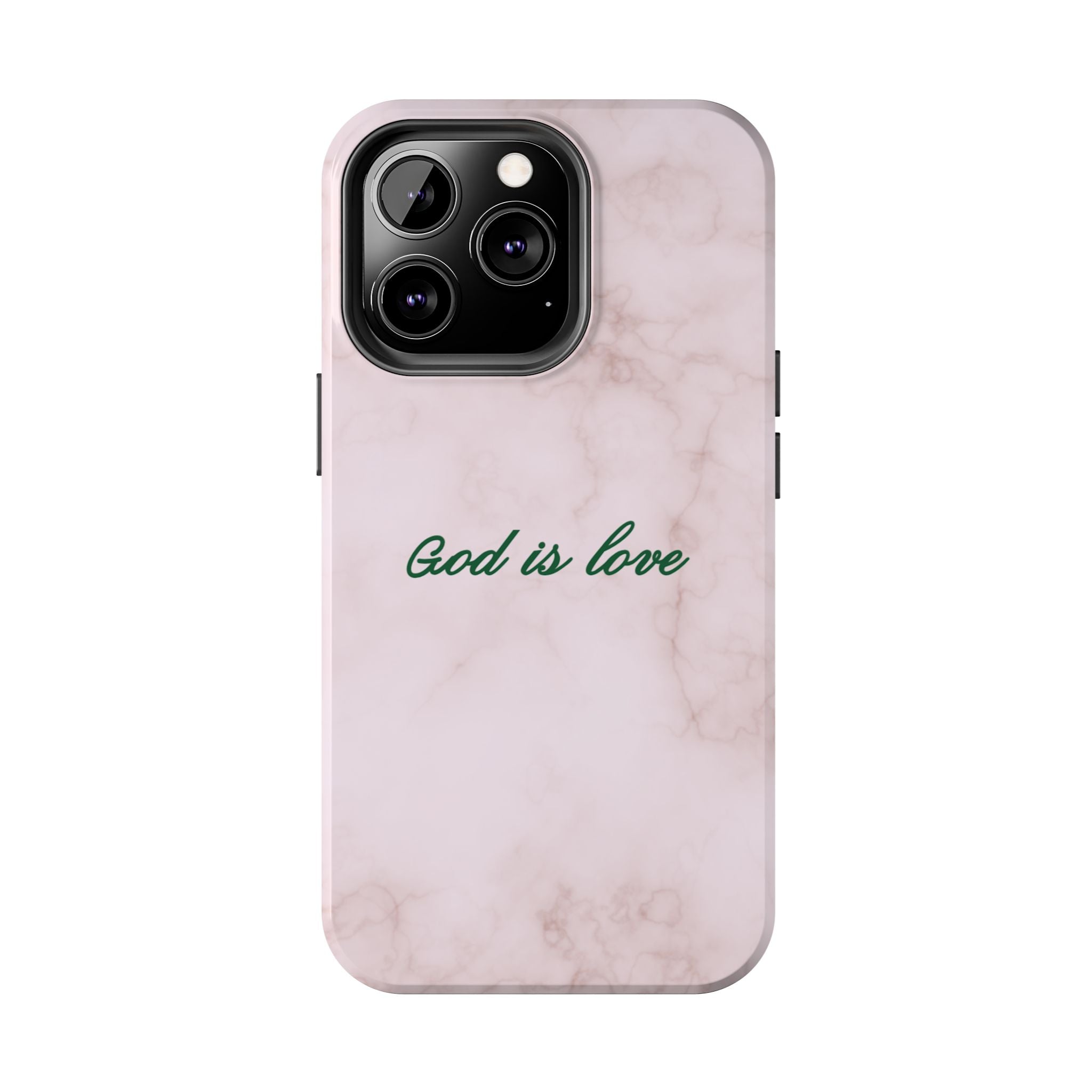 God is love - pink marble