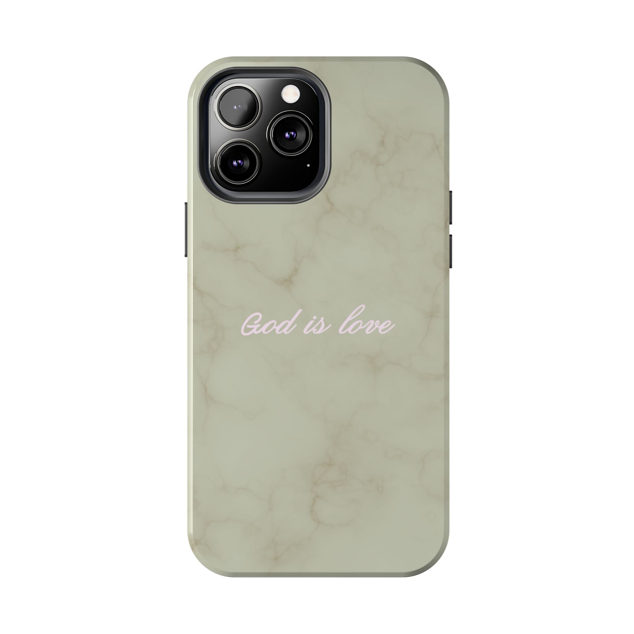 God is love - green marble