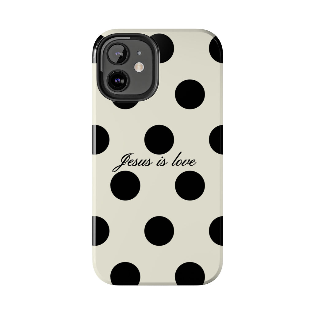 Jesus is love - poka dot