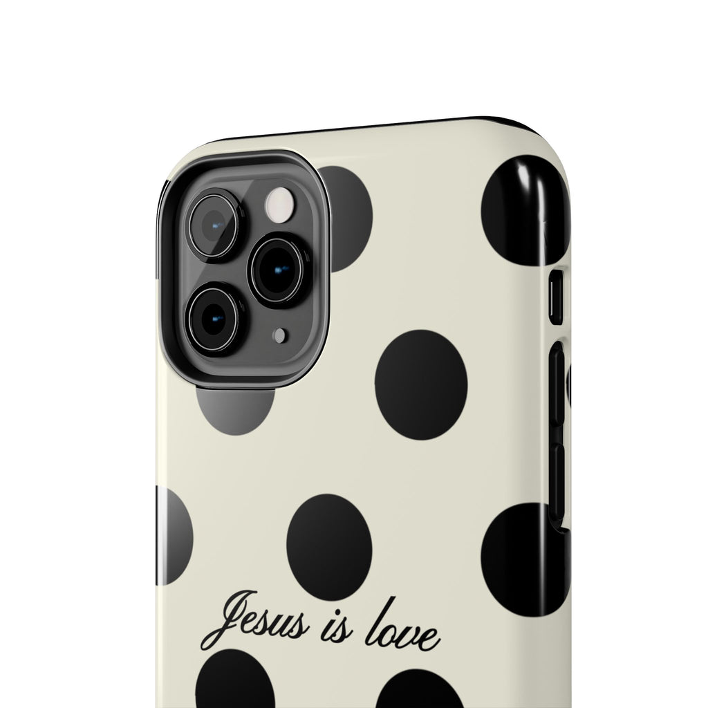 Jesus is love - poka dot