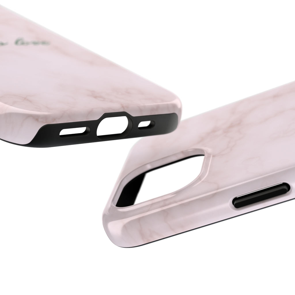 God is love - pink marble