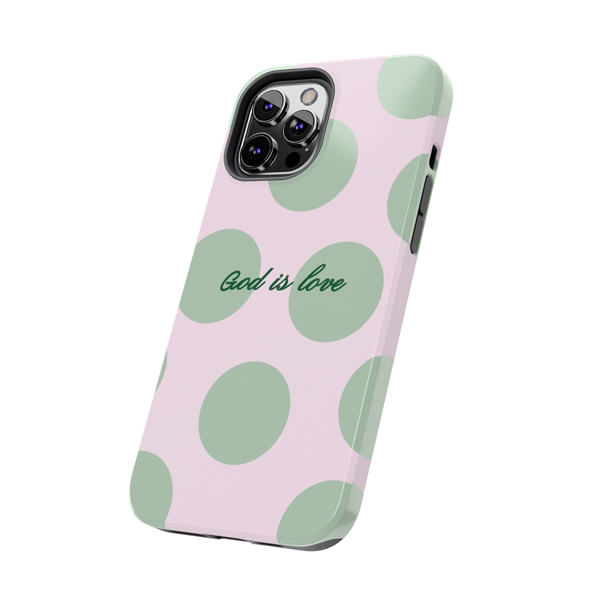 God is love - poka dots