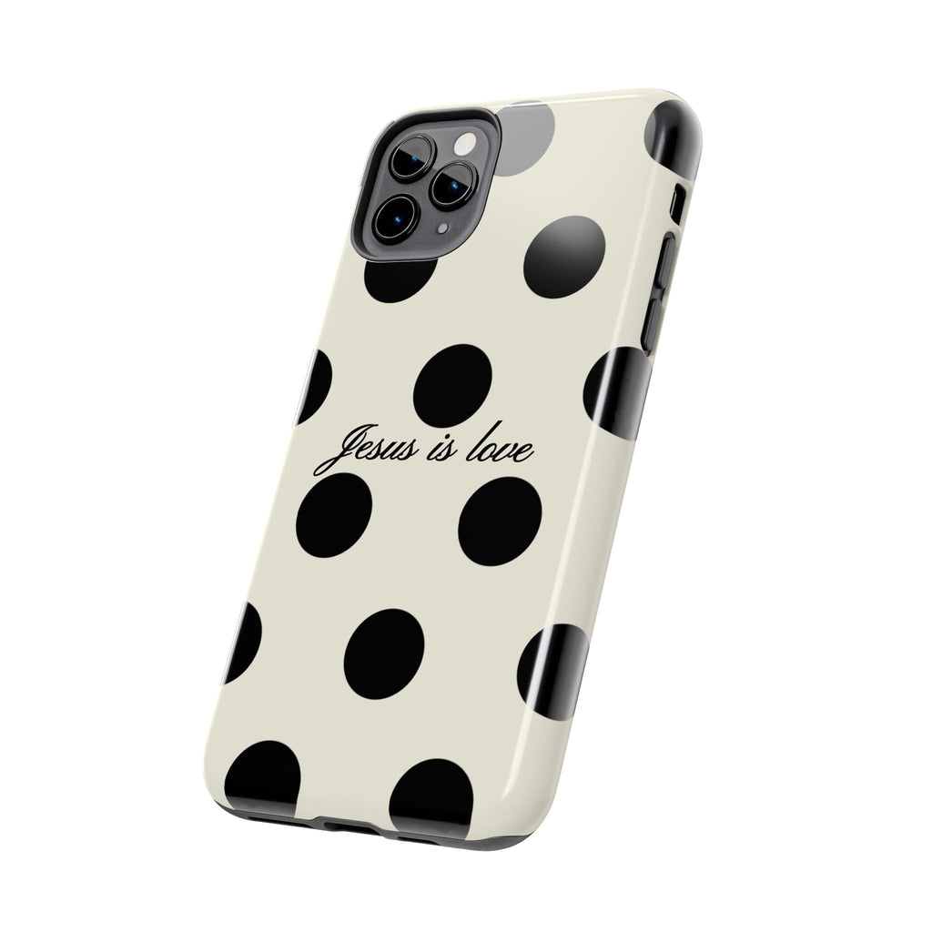 Jesus is love - poka dot