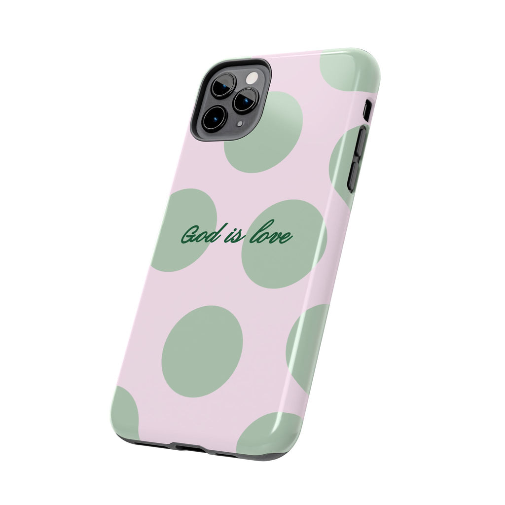 God is love - poka dots