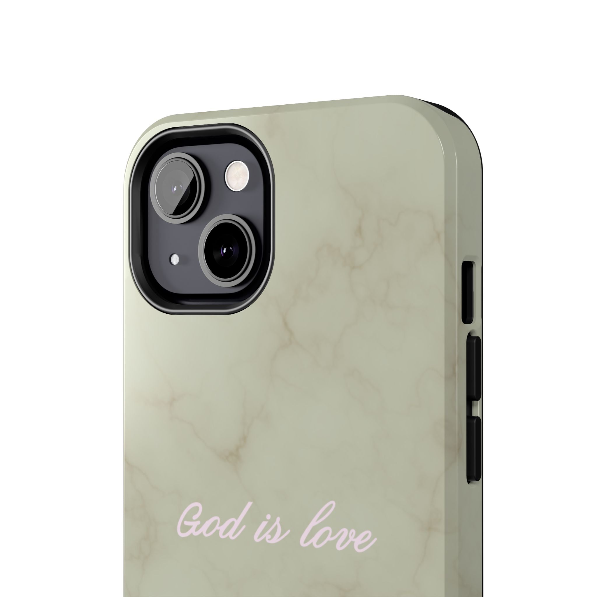 God is love - green marble