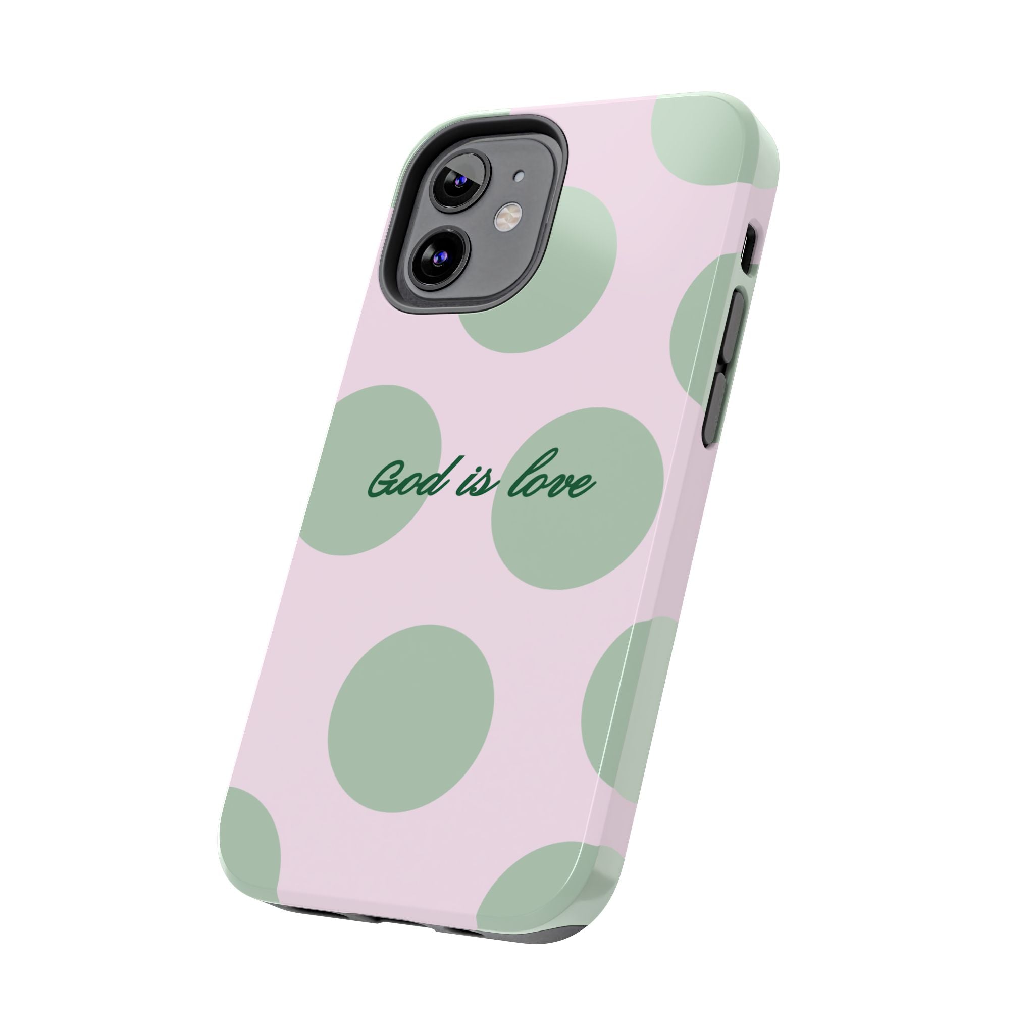 God is love - poka dots
