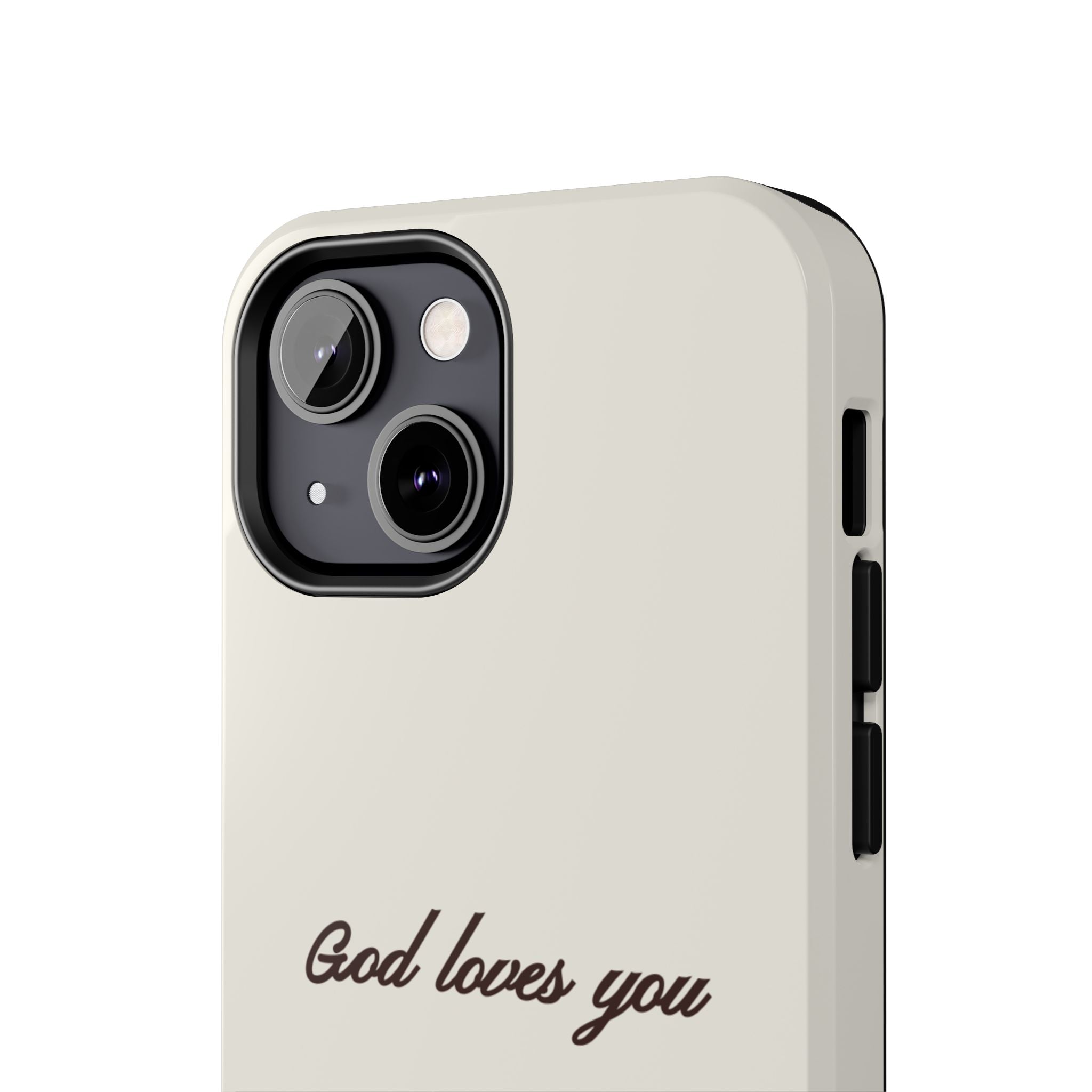 God loves you - creamy brown