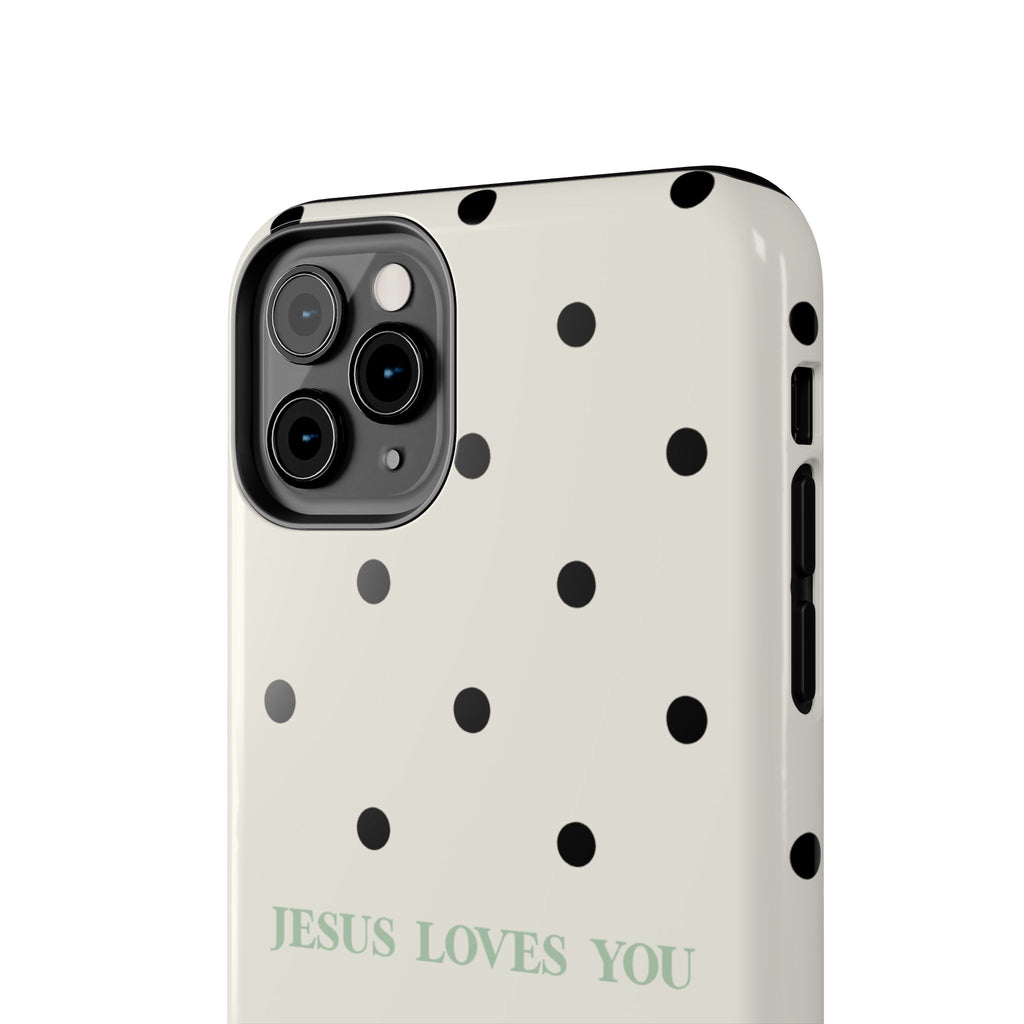 Jesus loves you - poka dots