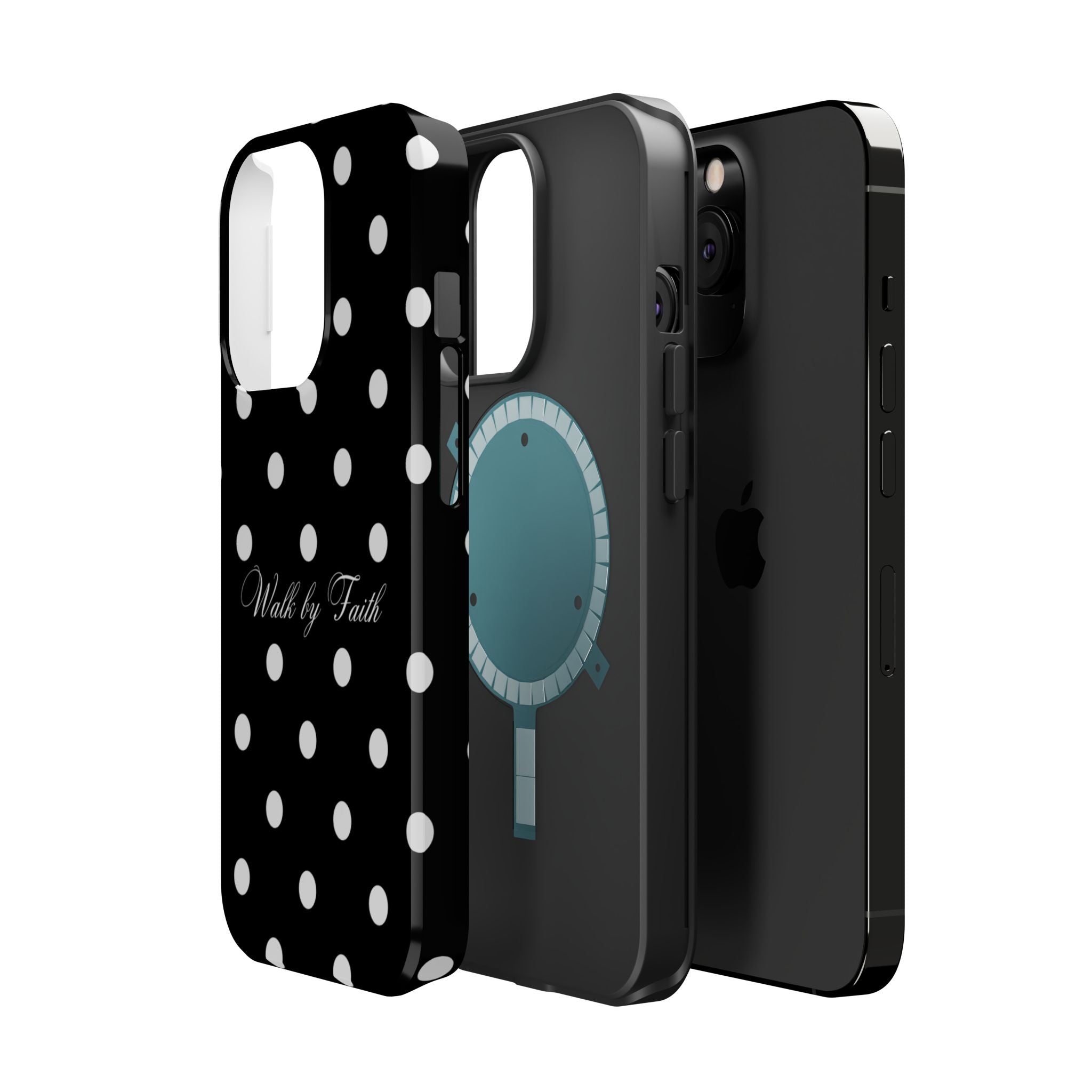 Walk by Faith in Black Magsafe