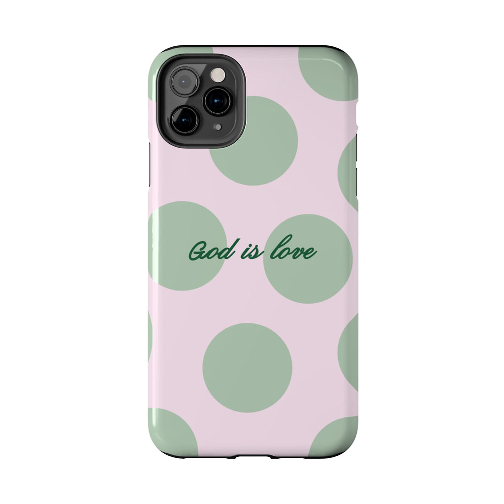 God is love - poka dots