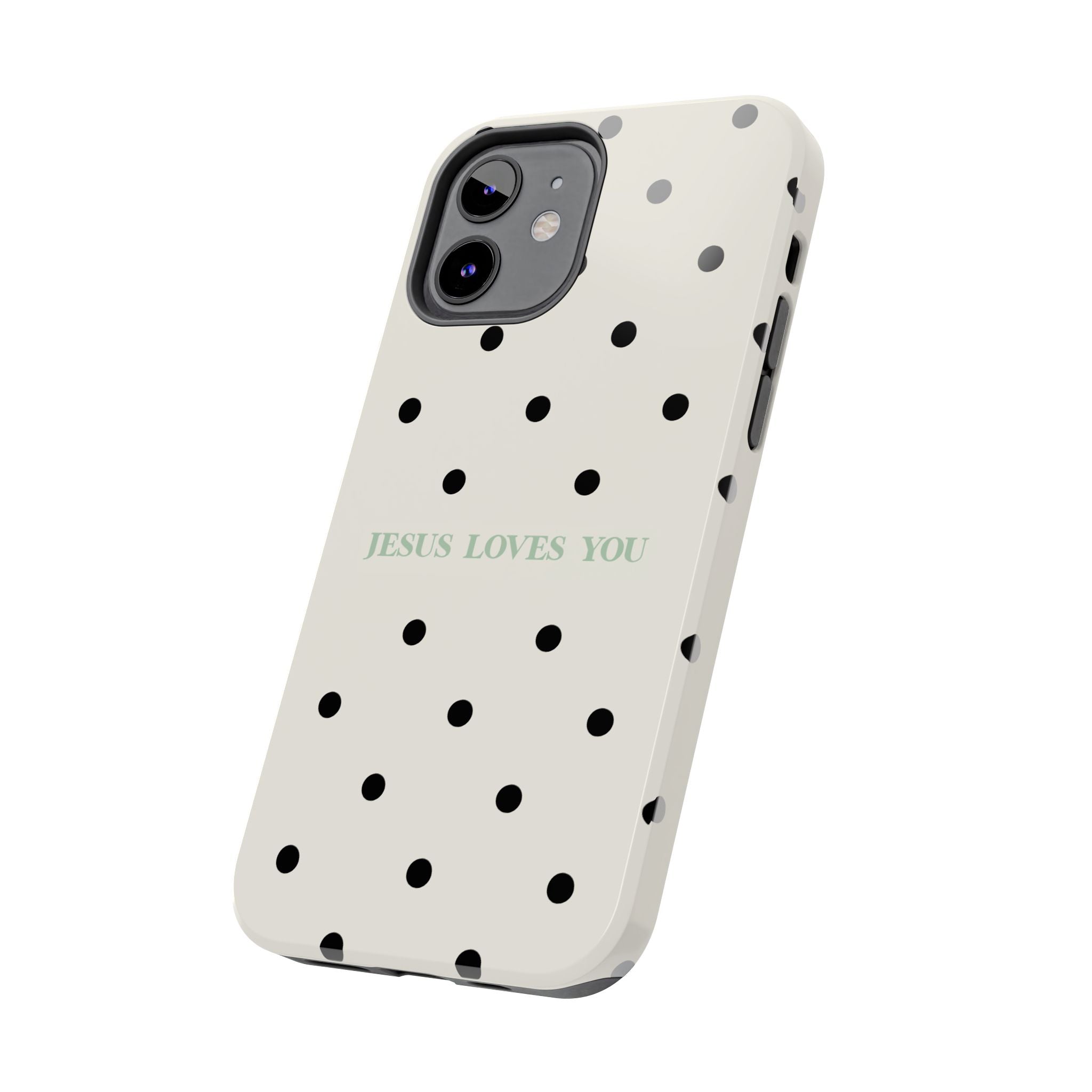 Jesus loves you - poka dots