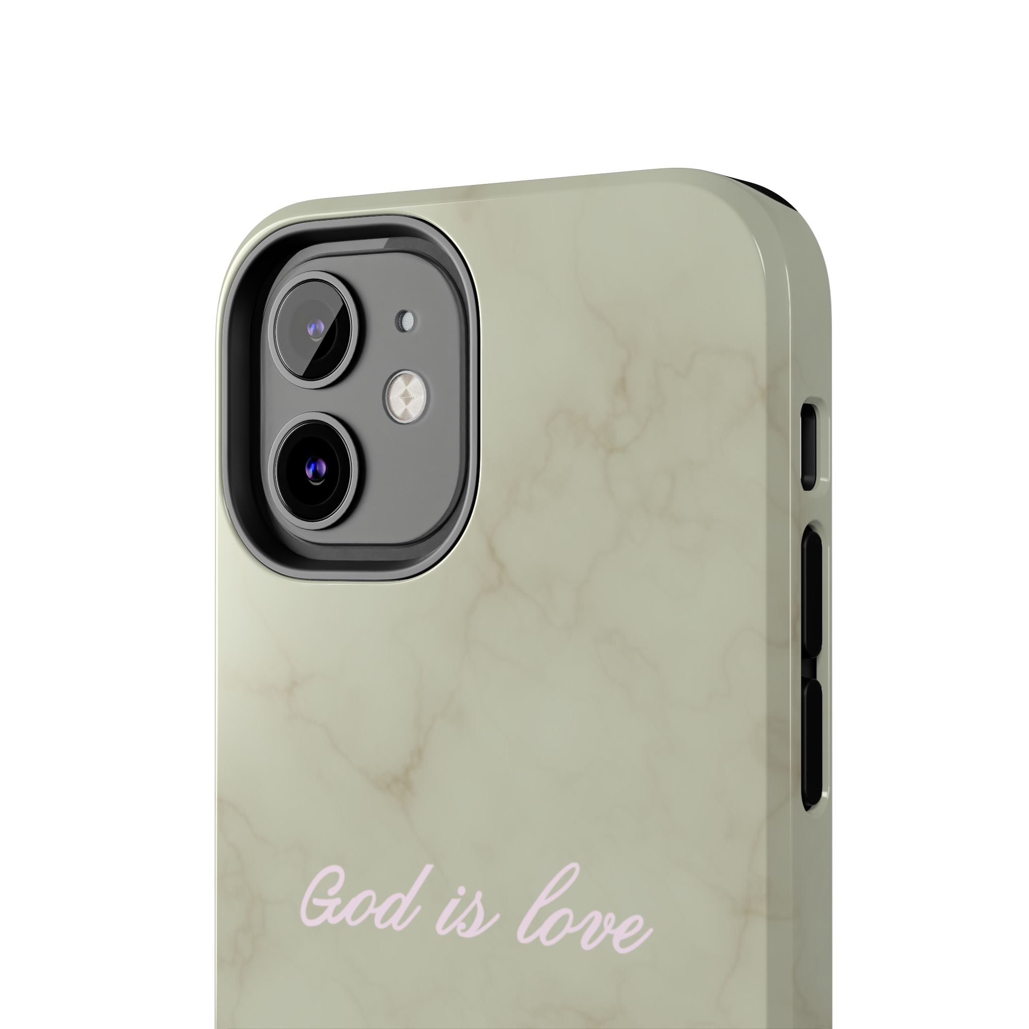 God is love - green marble