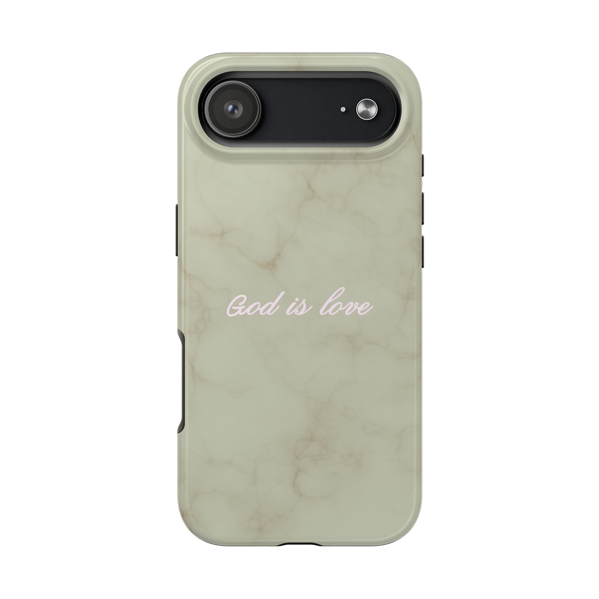 God is love - green marble