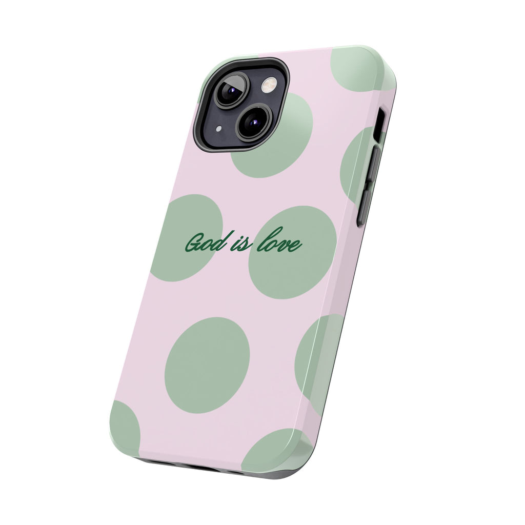 God is love - poka dots