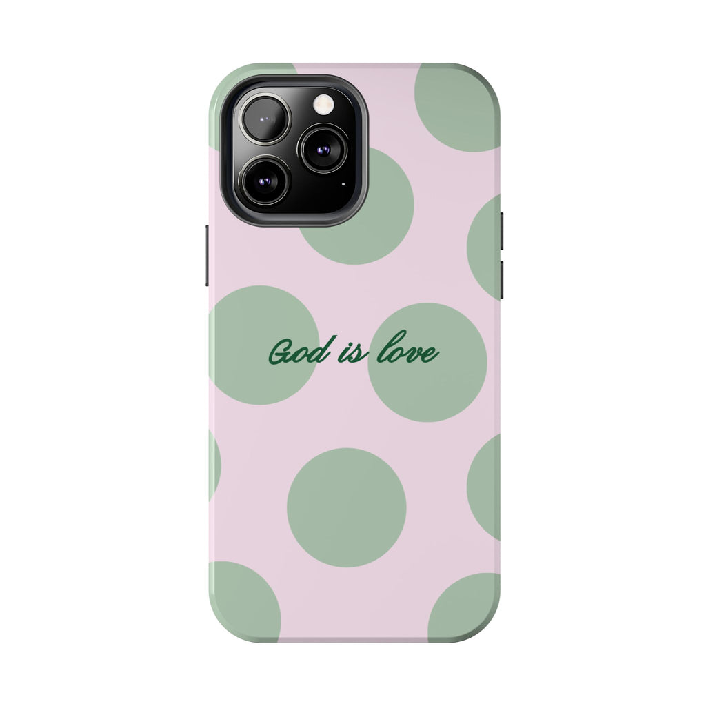 God is love - poka dots