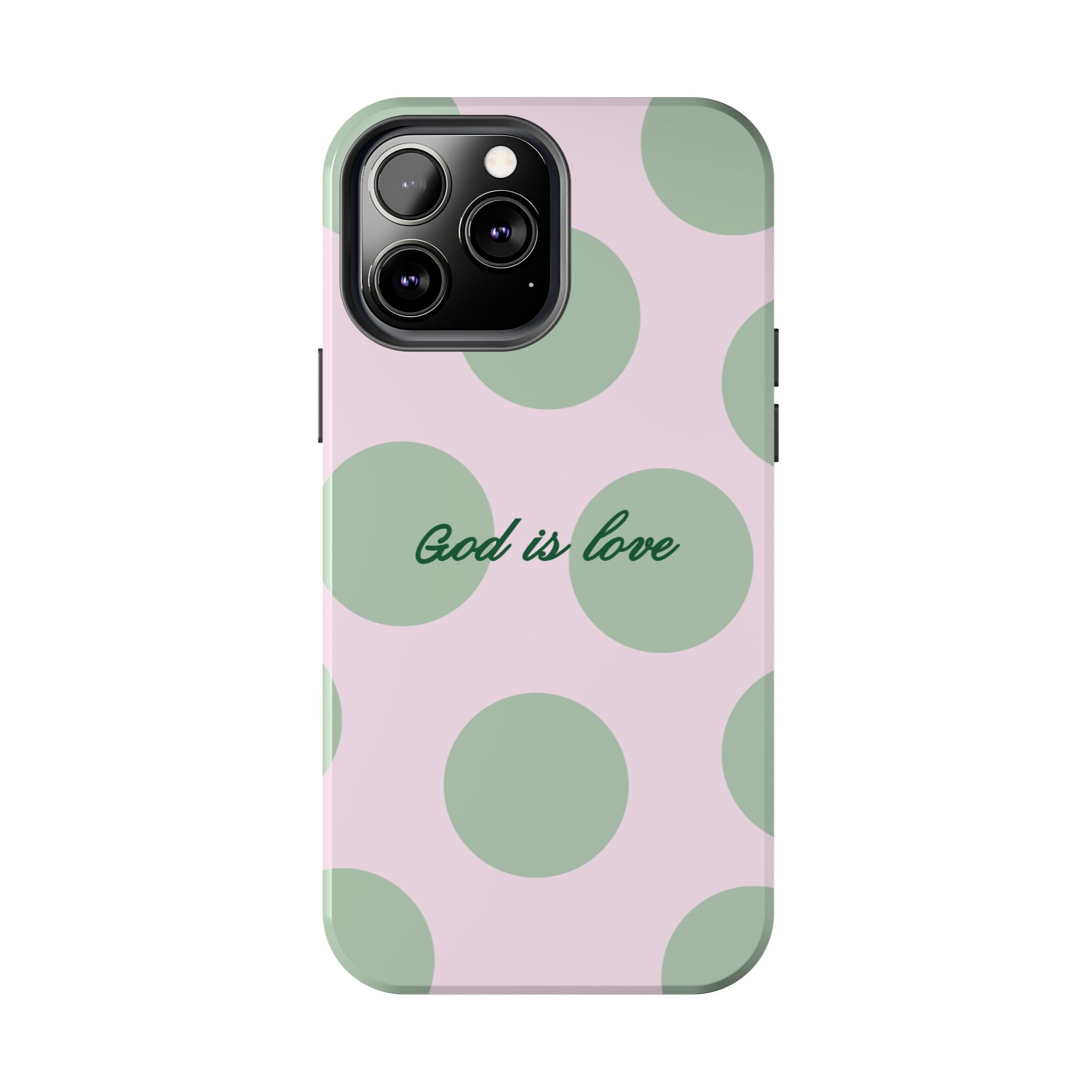 God is love - poka dots