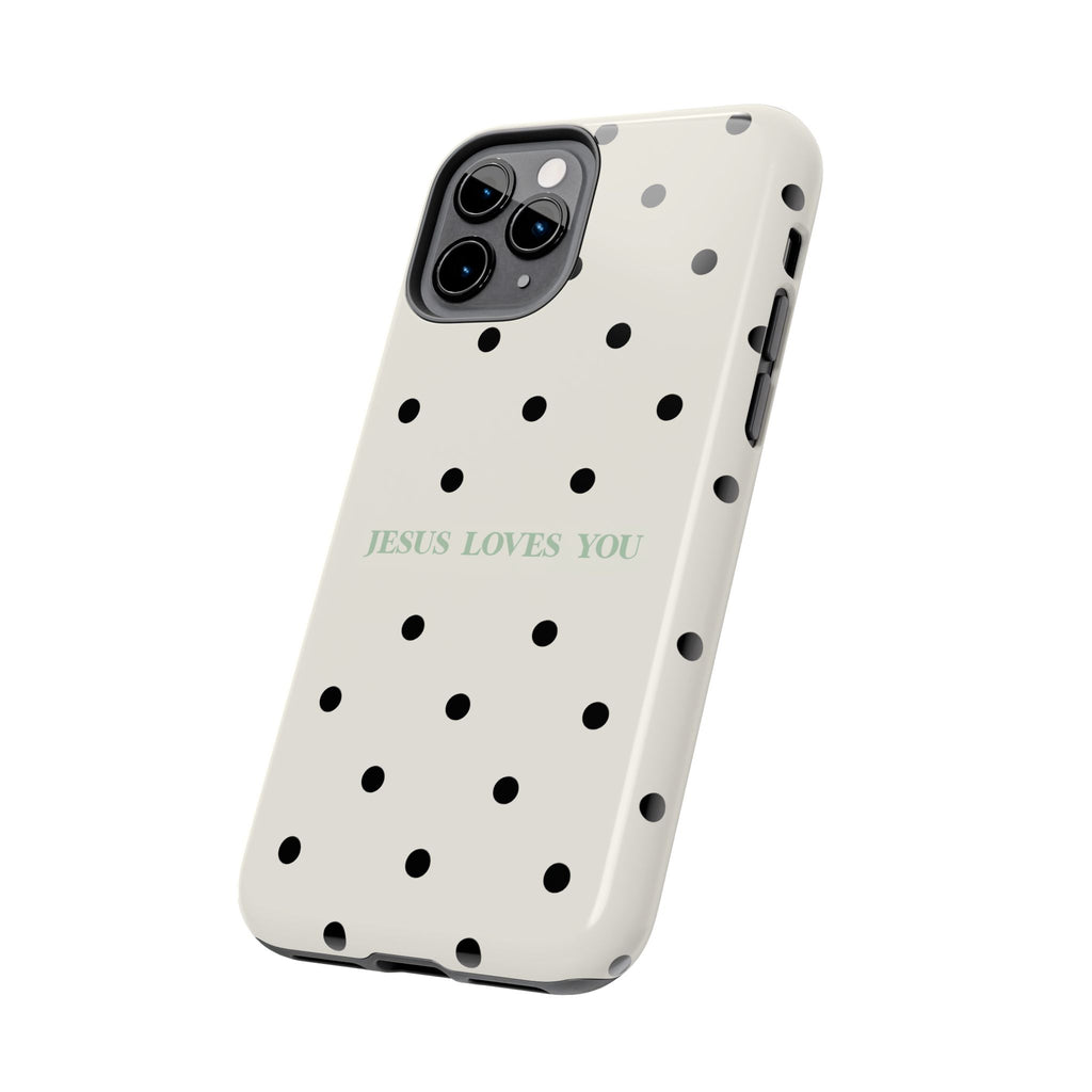 Jesus loves you - poka dots