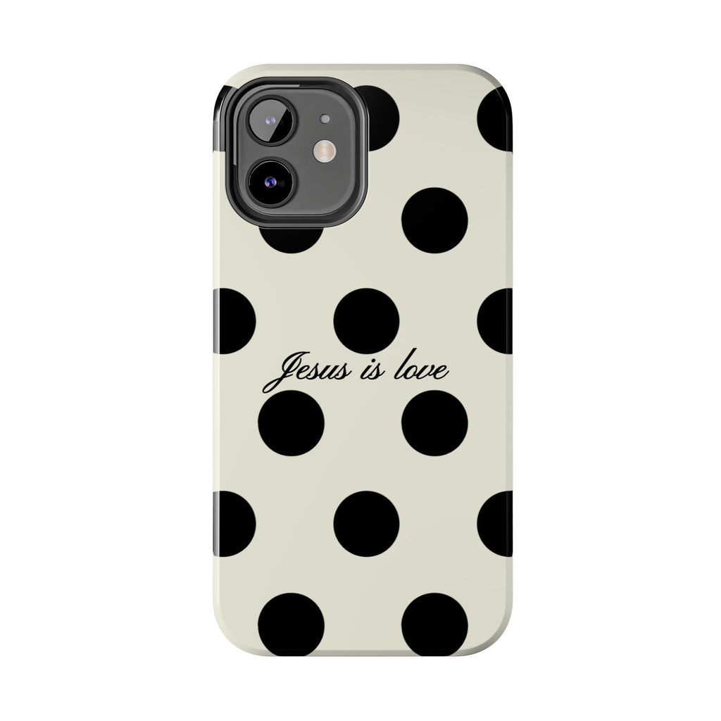 Jesus is love - poka dot