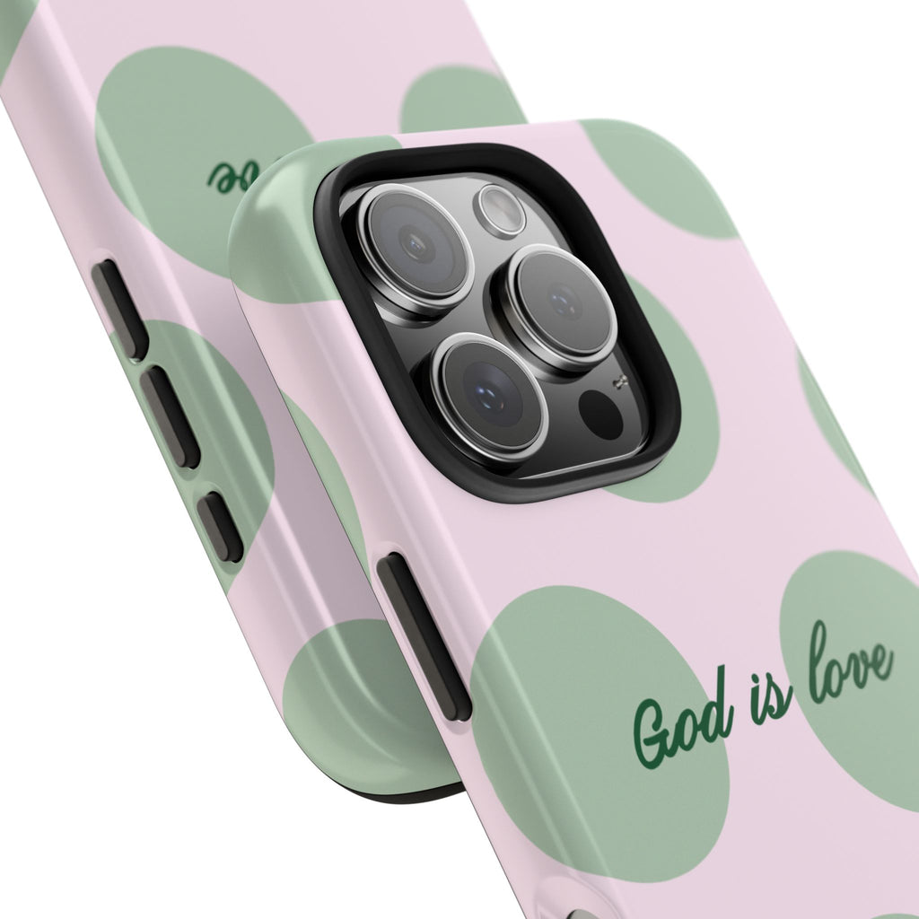 God is love - poka dots