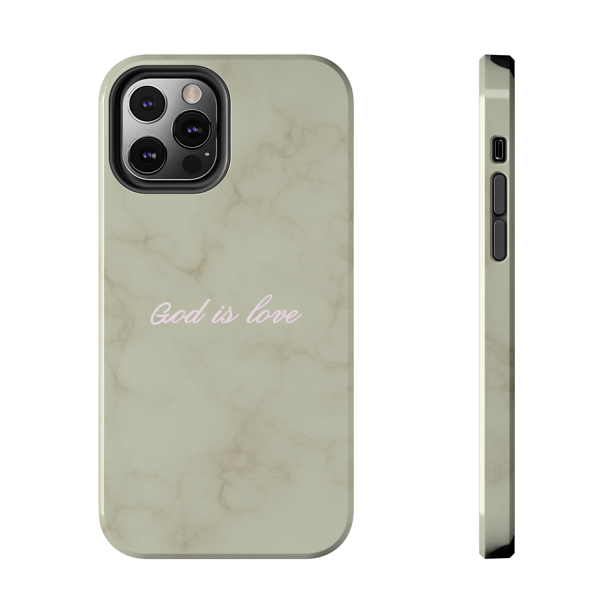 God is love - green marble