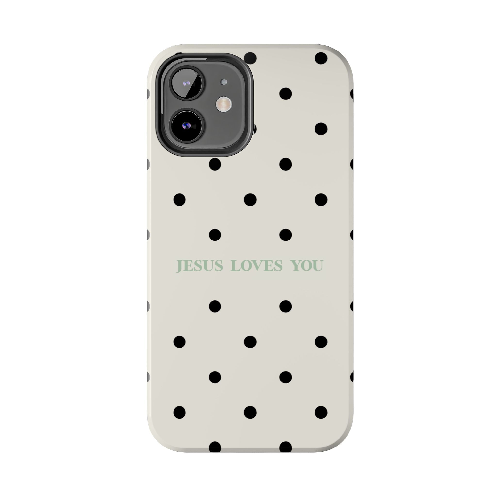 Jesus loves you - poka dots