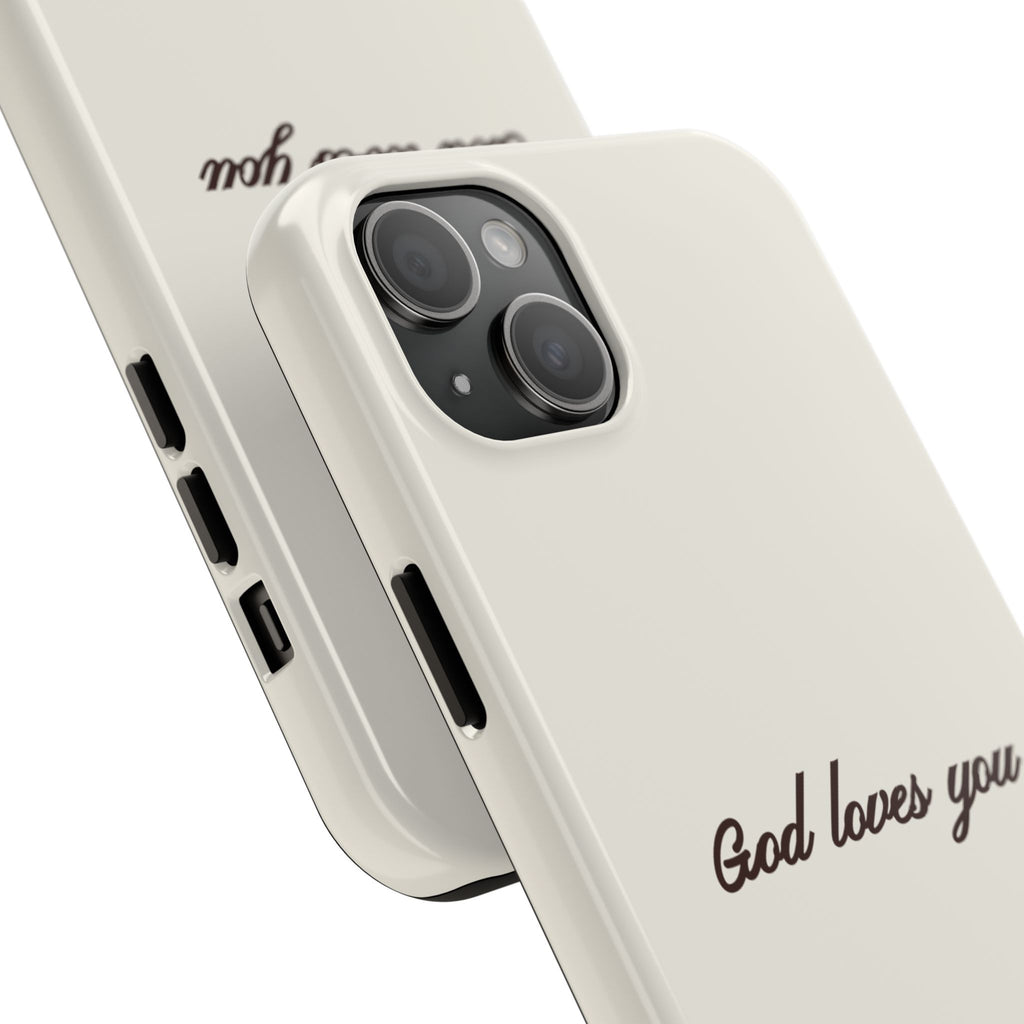 God loves you - creamy brown