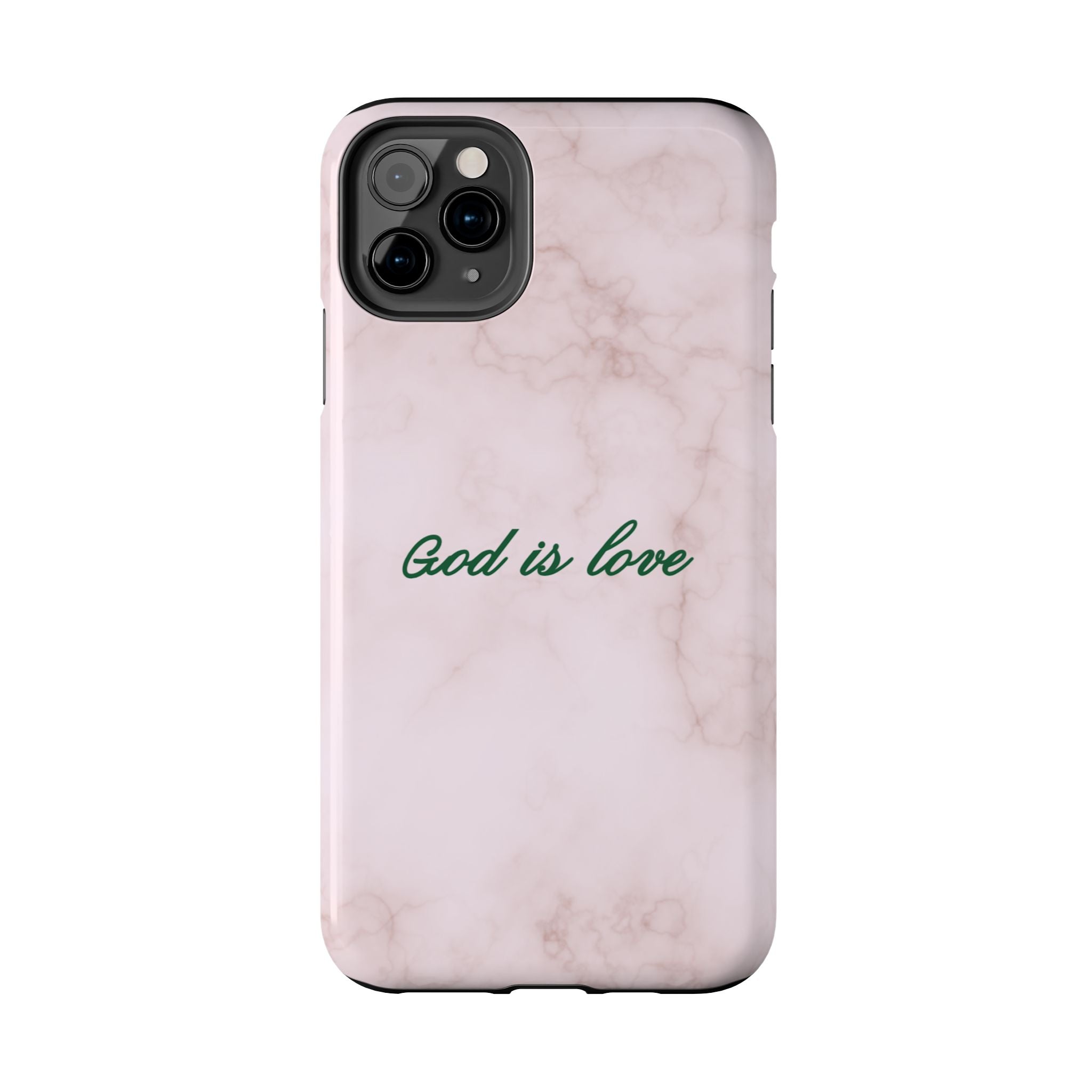 God is love - pink marble