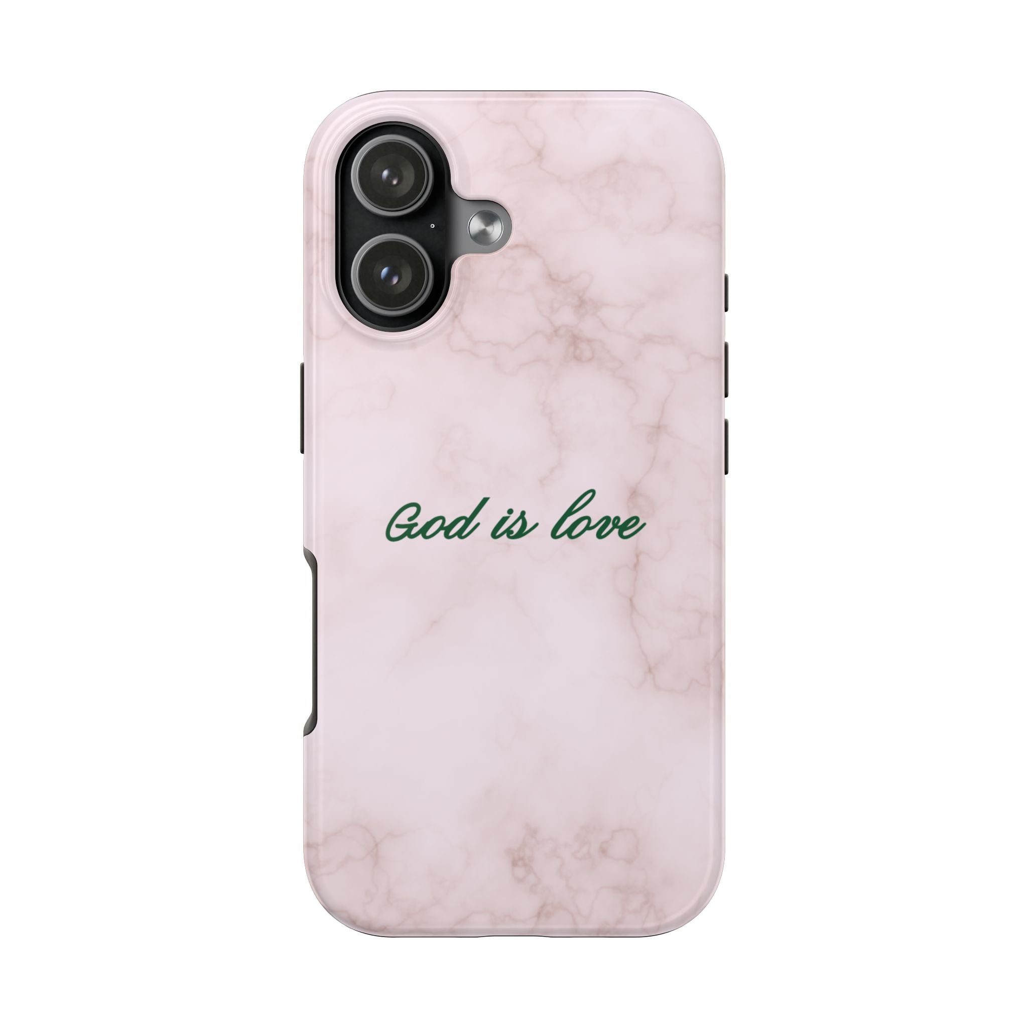 God is love - pink marble