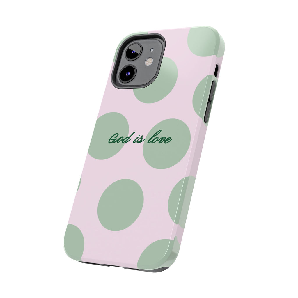 God is love - poka dots