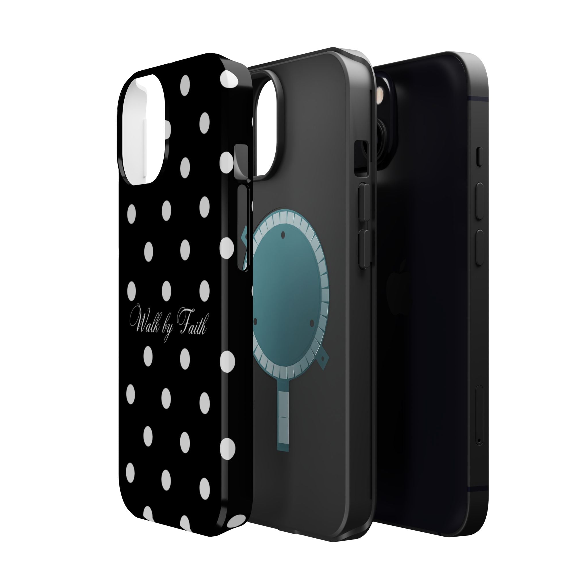 Walk by Faith in Black Magsafe