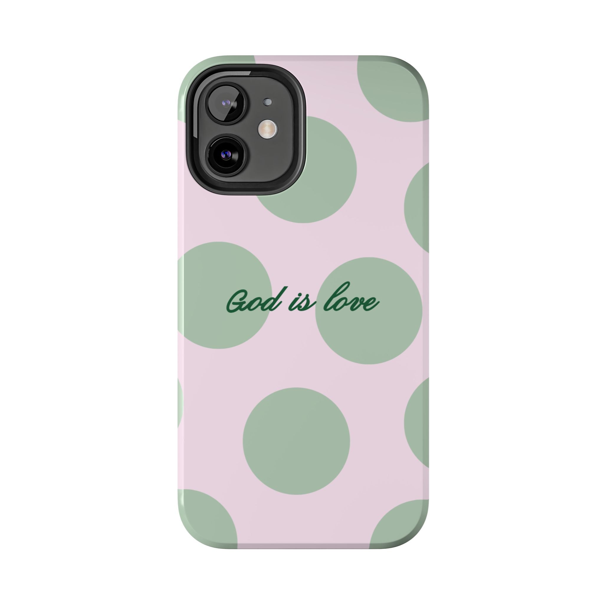 God is love - poka dots