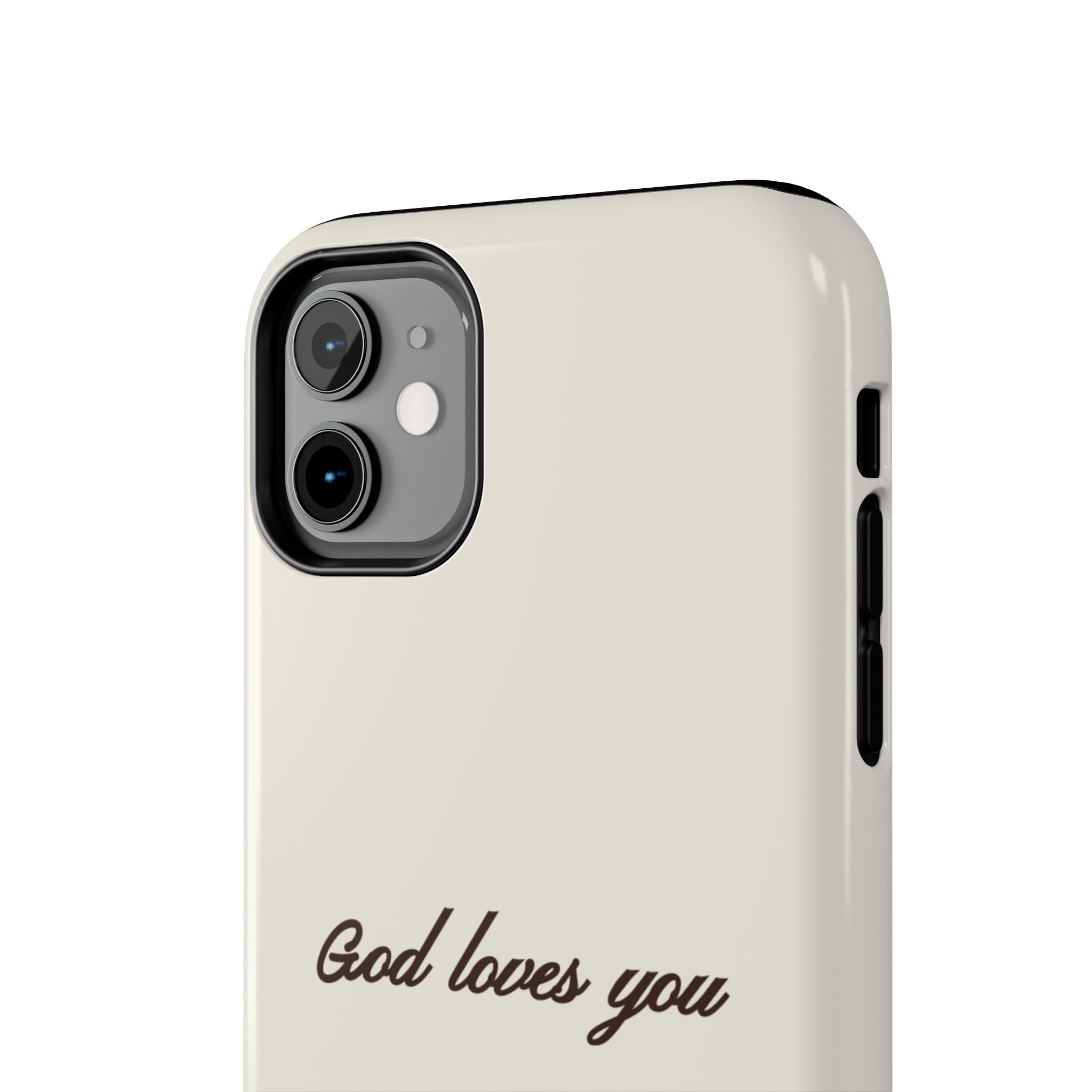 God loves you - creamy brown