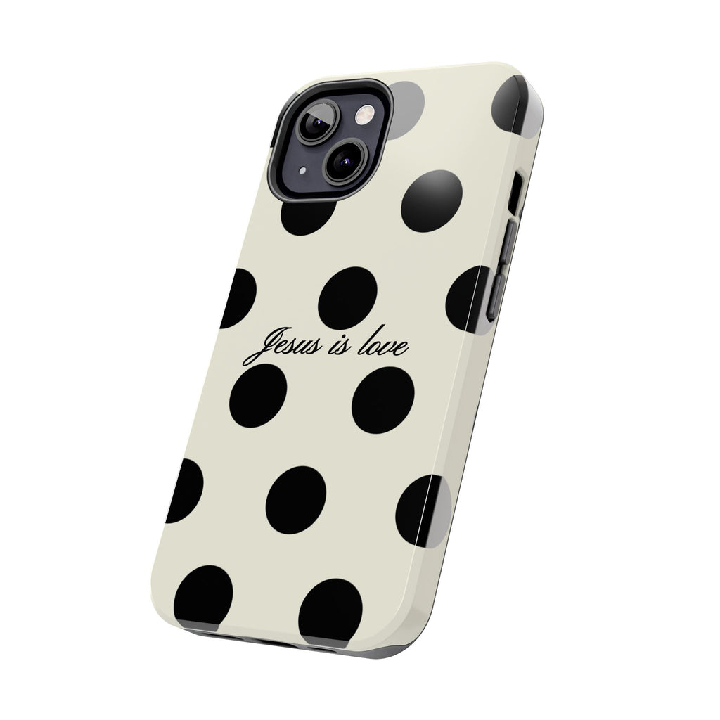 Jesus is love - poka dot