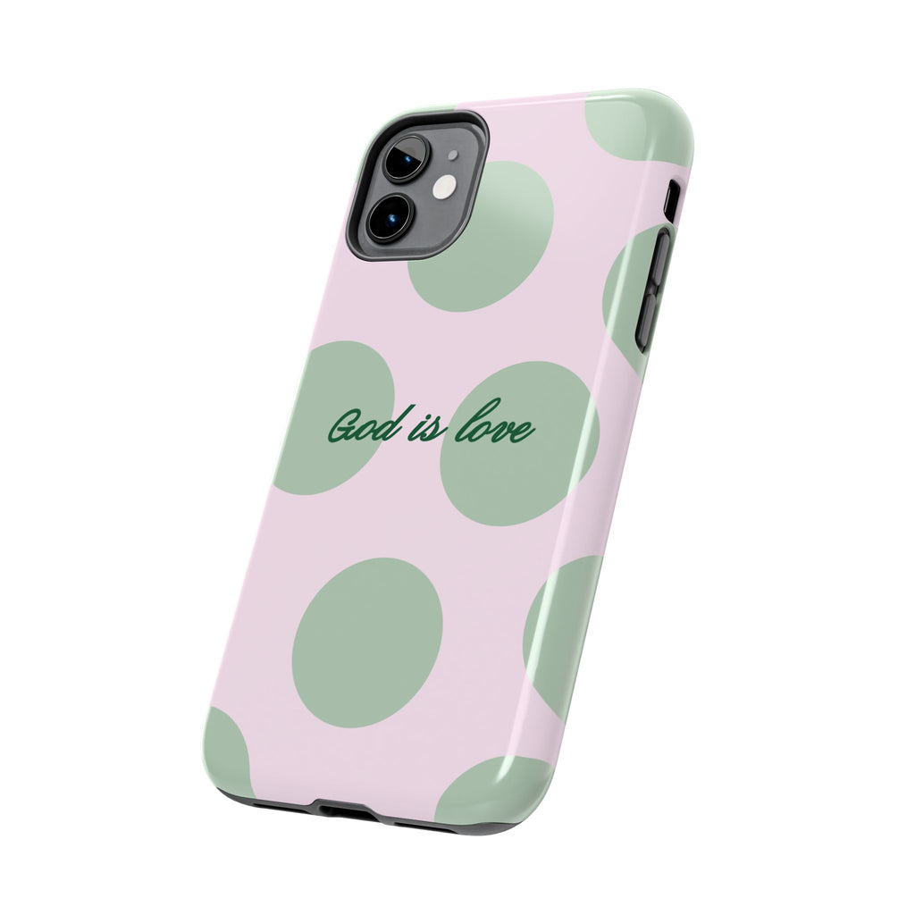 God is love - poka dots