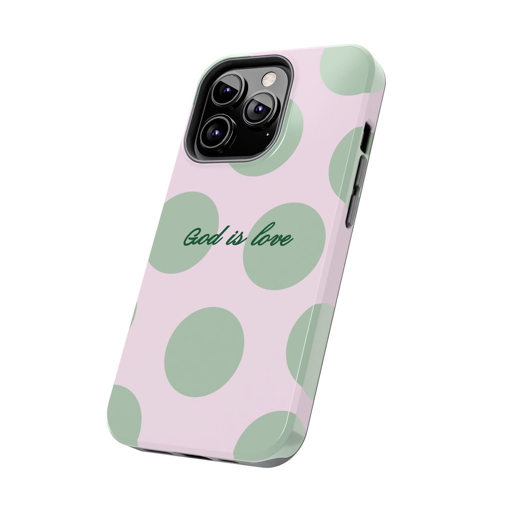 God is love - poka dots
