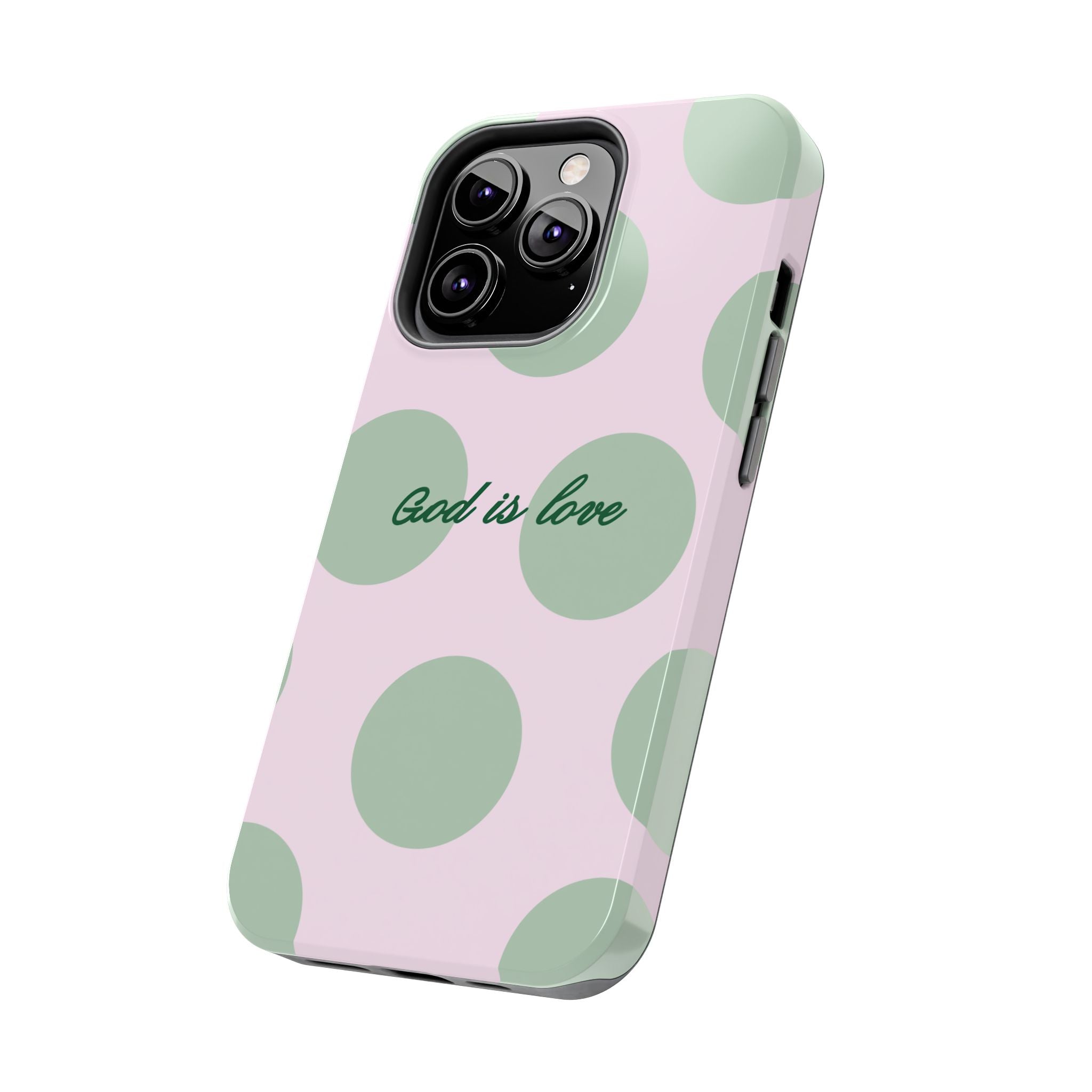 God is love - poka dots