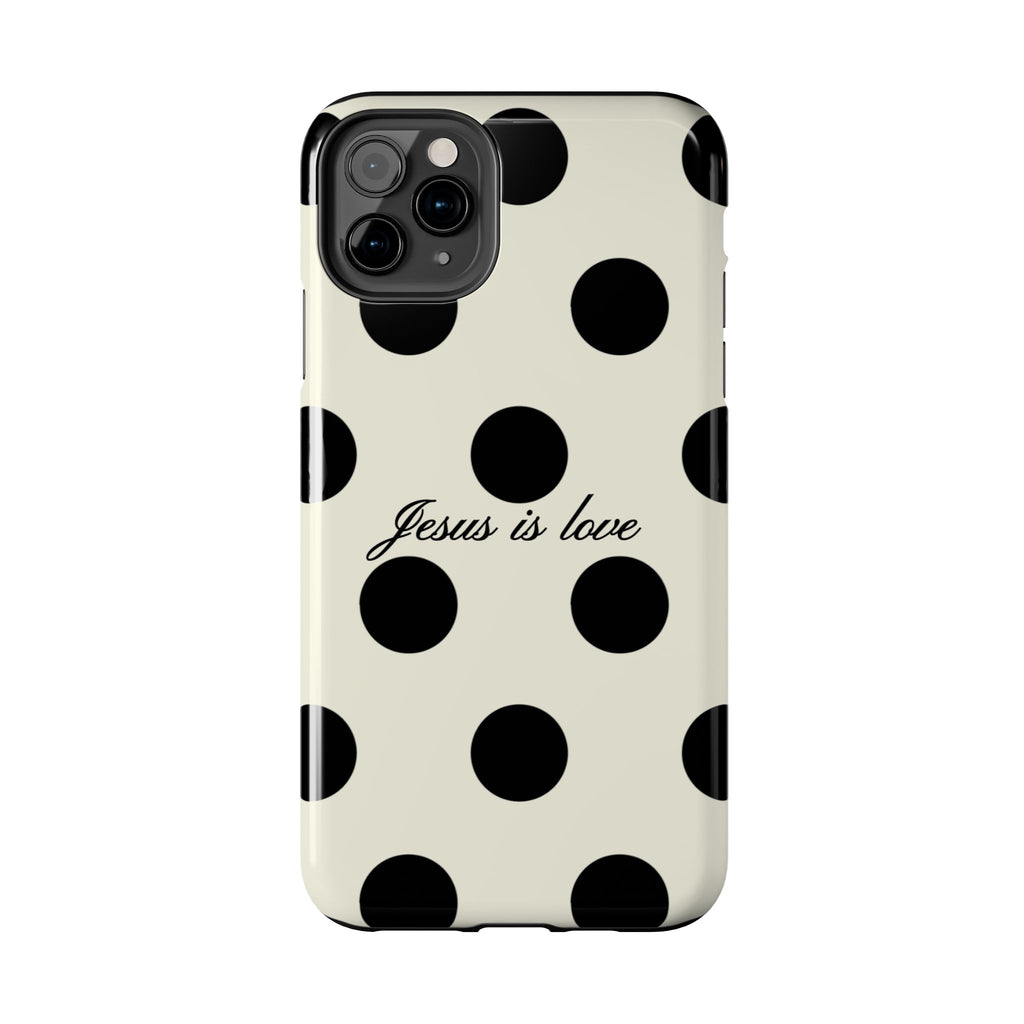 Jesus is love - poka dot