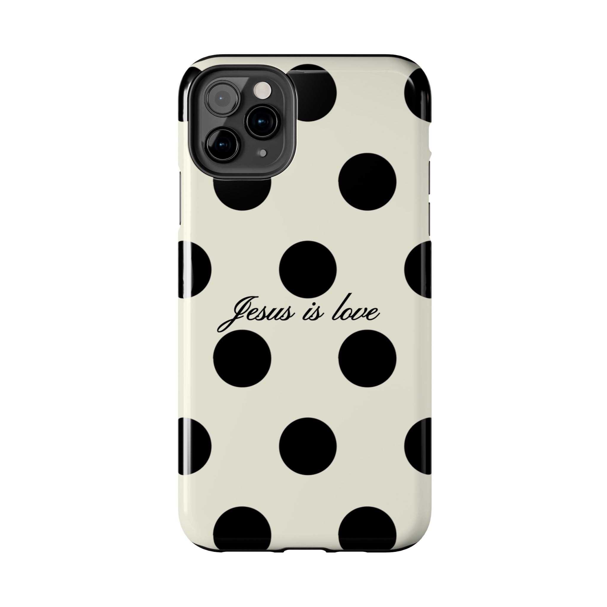 Jesus is love - poka dot
