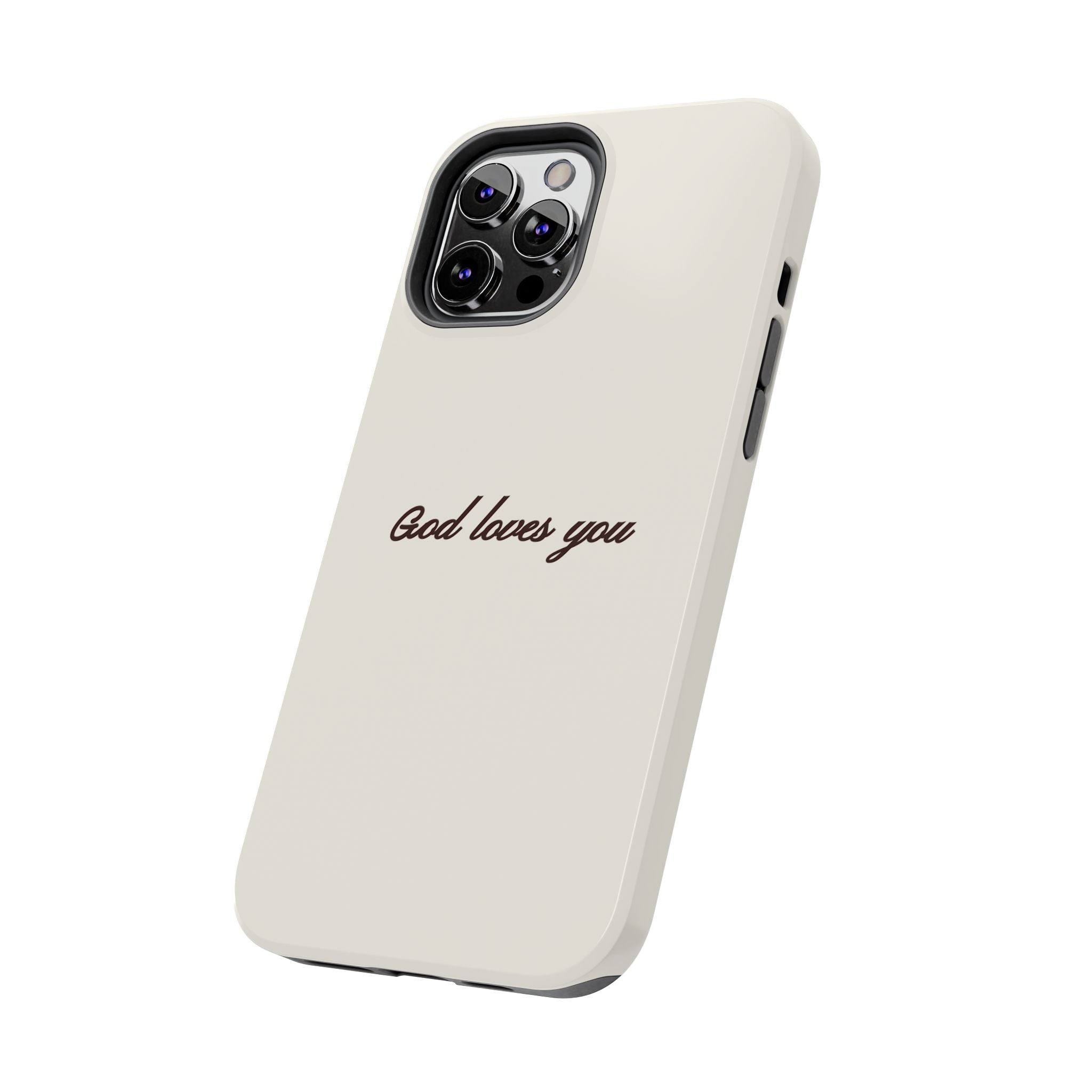 God loves you - creamy brown