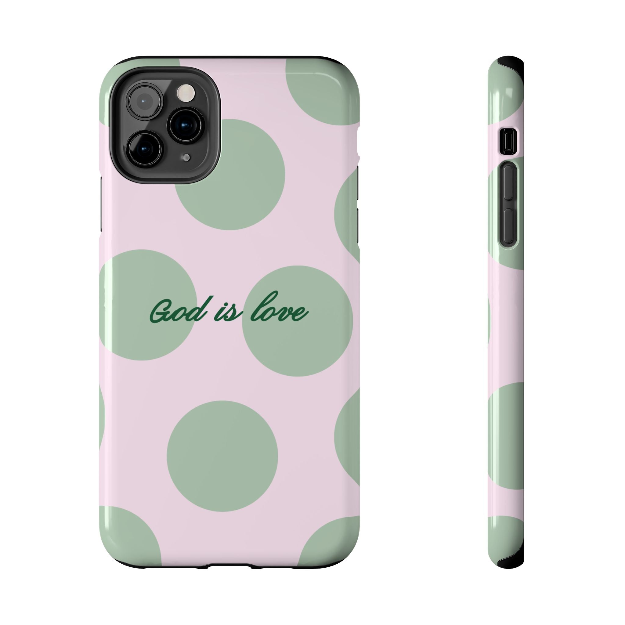 God is love - poka dots