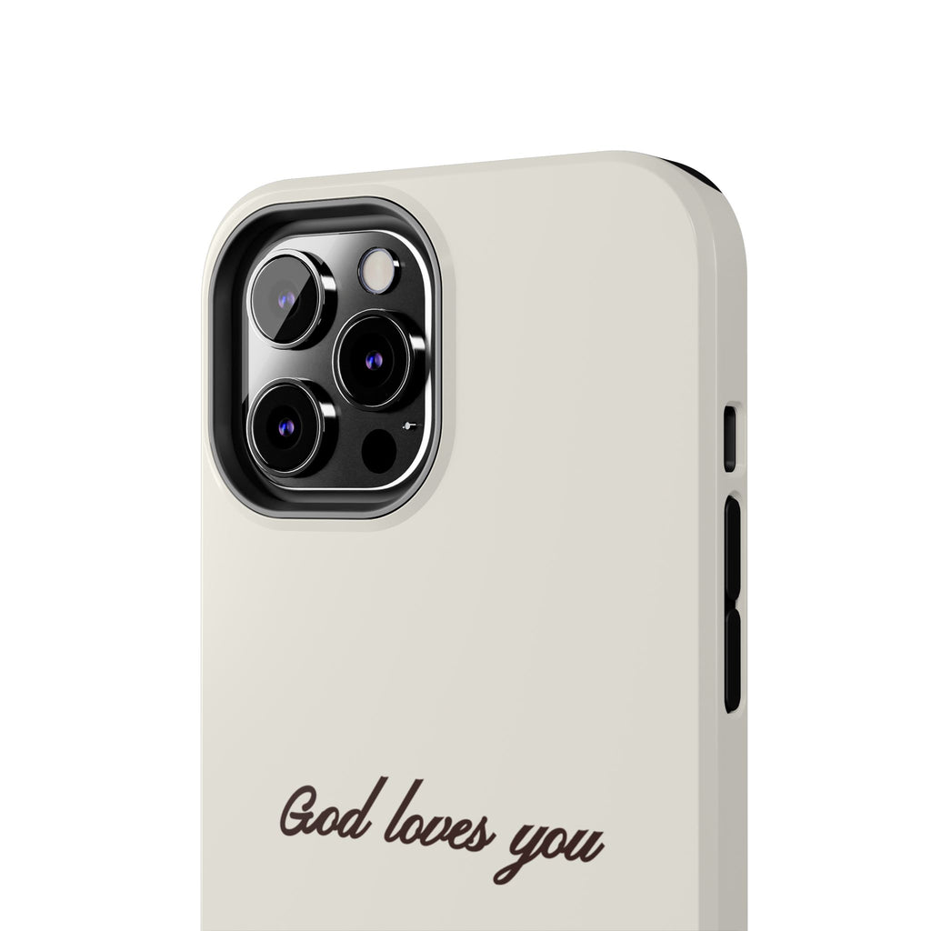 God loves you - creamy brown