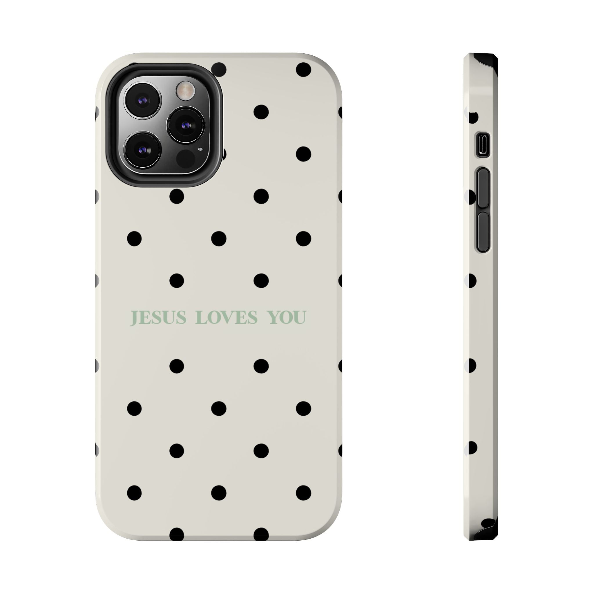 Jesus loves you - poka dots