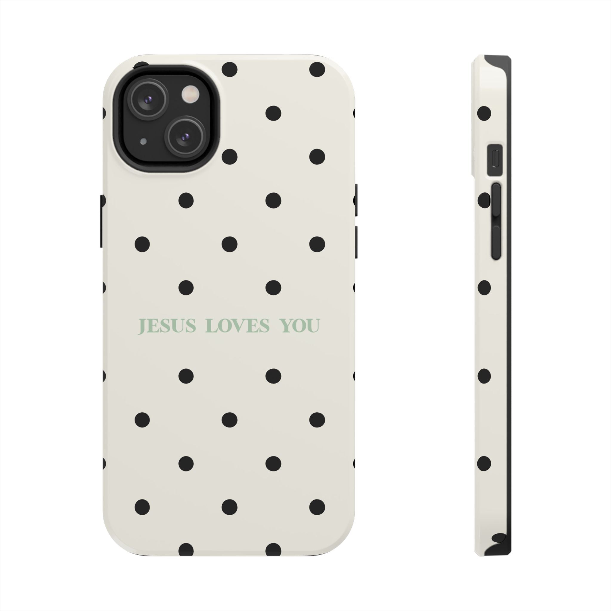Jesus loves you - poka dots